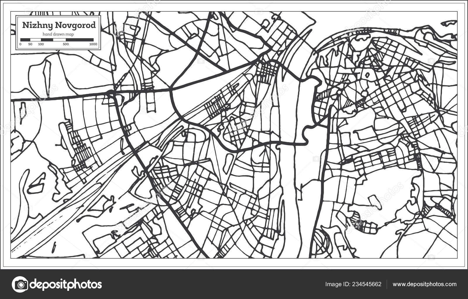 Карта Нижнего Новгорода На Стену Купить