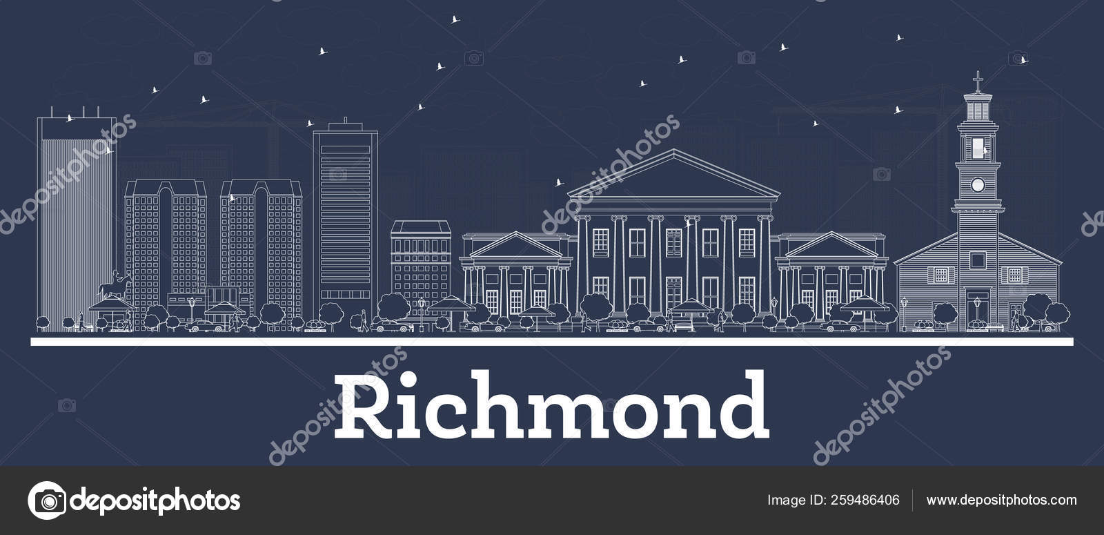 Featured image of post Richmond Va Skyline Silhouette Download a free preview or high quality adobe illustrator ai eps pdf and high resolution jpeg versions