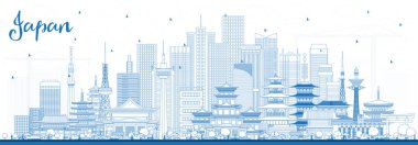 Mavi Binalar ile Japonya Skyline Anahat Hoşgeldiniz. 