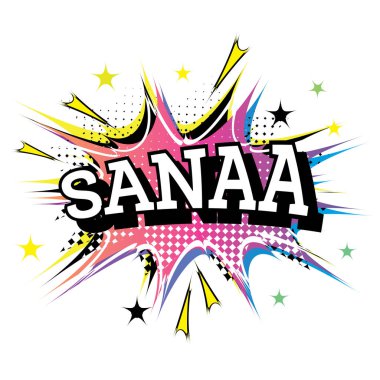 Pop Art Style Sanaa Comic Metin.