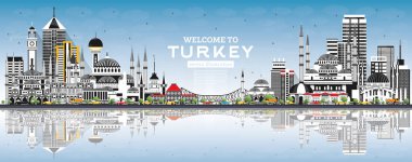 Gri Binalar, Mavi Gökyüzü ve Refl ile Türkiye 'ye Hoşgeldiniz