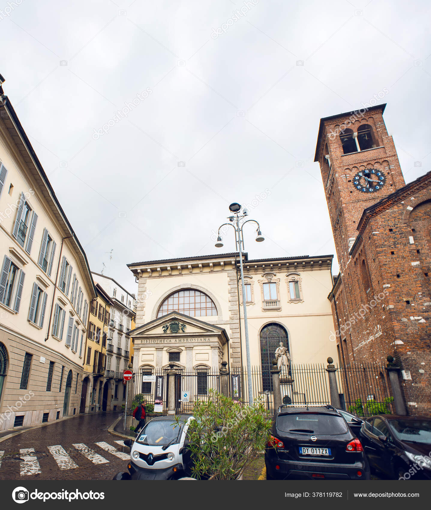 Milan Italy May 2019 Ambrosian Library Milan Biblioteca Pinacoteca