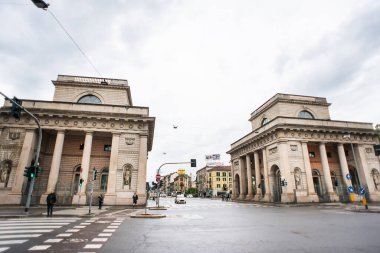 Milan mı? İtalya - 21 Mayıs 2019: Milan Venedik Kapısı. Porta Venezia.