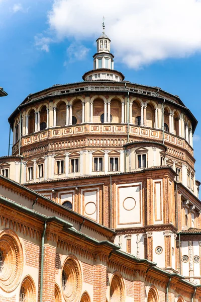 Facade Church Santa Maria Delle Grazie Milan Italy Home Last — Stock Photo, Image