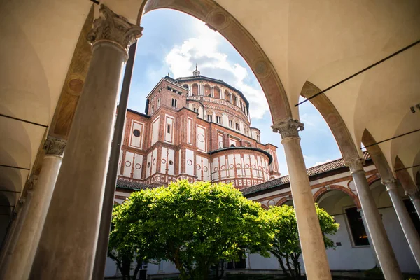 Santa Maria Delle Grazie Templom Milánóban Olaszországban Utolsó Vacsora Otthona — Stock Fotó