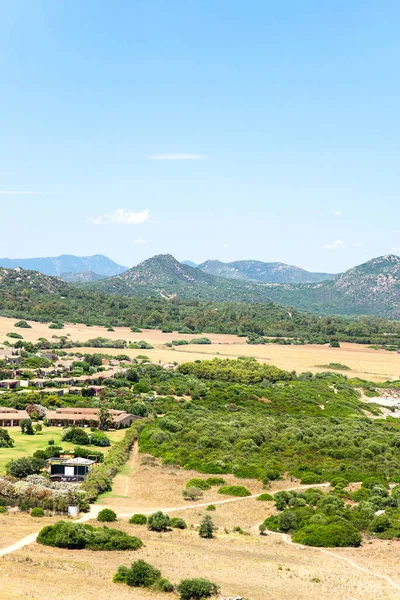 Traditional Sardinian Landscape Italy View Mountain Monte Turno Blue Sky — Stock Photo, Image