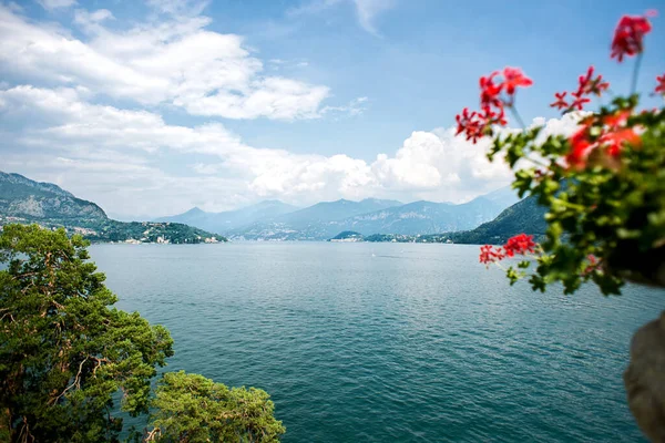 Lago Como Italia Vista Dirección Ciudad Bellagio — Foto de Stock