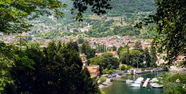 Lenno Town Como Lake Lombardy Italy Picturesque Italian Landscape Stunning — Stock Photo, Image