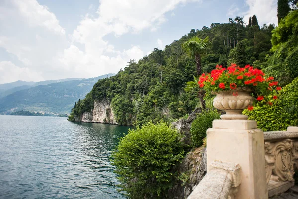 Villa Balbianello Lago Como Italia Julio 2019 Impresionante Paisaje Lago — Foto de Stock