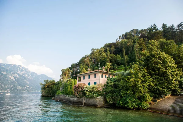 Bellagio Comer See Italien Juli 2019 Atemberaubende Landschaft Mit Alpen — Stockfoto