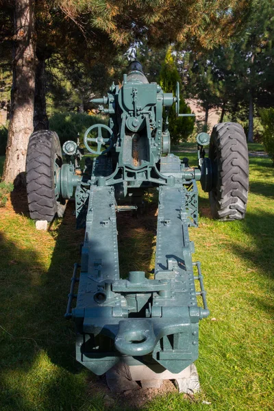 Старая Военная Пушка Лесу Война Независимость Турция — стоковое фото