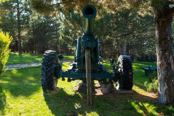 Old war cannon in the forest. War of Independence / Turkey