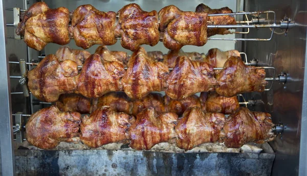 Κοτόπουλο Στο Φούρνο Είναι Μαγειρεμένα Στροφή Νόστιμα Και Φυσικό Μαγείρεμα — Φωτογραφία Αρχείου