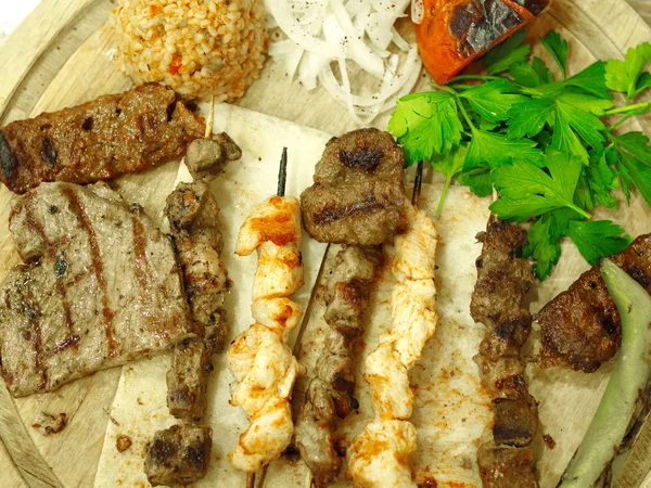 Mixed grilled meat — Stock Photo, Image