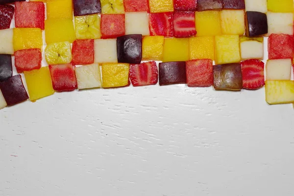 Rama z owoców cytrusowych, mieszanych — Zdjęcie stockowe