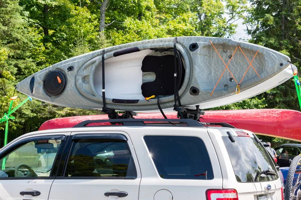 Fans Canoeing Come Parks River Weekends — Stock Photo, Image