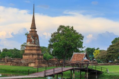 Ayutthaya Tarihi Parkı Eski pagoda, Tayland
