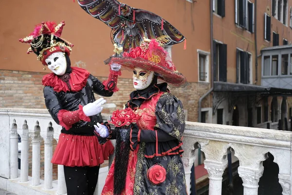 Carnaval Tradicional Venecia Piazza San Marco — Foto de Stock