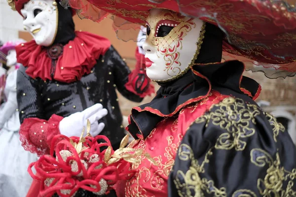 Carnaval Tradicional Veneza Piazza San Marco — Fotografia de Stock