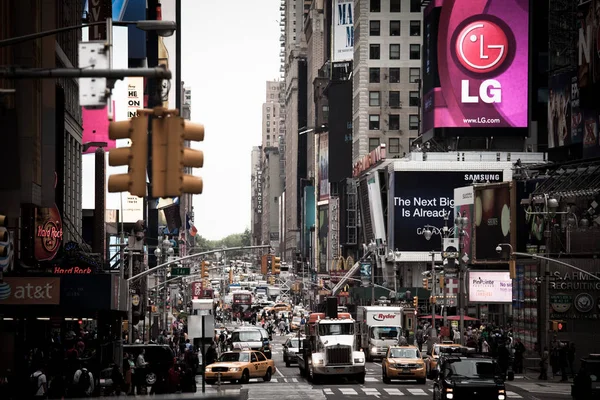 Semáforo Con Cultura Local Ciudad Nueva York — Foto de Stock