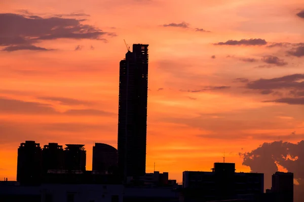 Sky Clouds Evening City Sunset — Stock Photo, Image