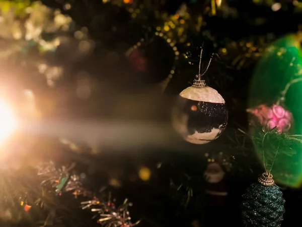 Brilhe Para Estrelar Com Árvore Natal Para Fundo Férias Natal — Fotografia de Stock