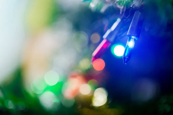 Lampe Und Glanz Weihnachtsbaum Für Weihnachten Urlaub Hintergrund Hintergrund Der — Stockfoto