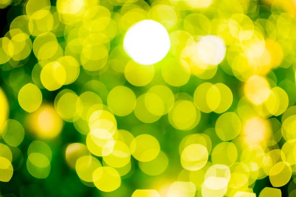 Bokeh Iluminação Árvore Natal Verde Fundo Férias Natal Ano Novo — Fotografia de Stock