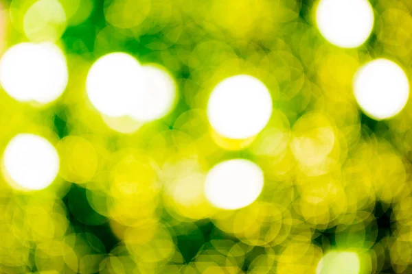 Bokeh Iluminación Del Árbol Navidad Verde Fondo Vacaciones Navidad Año — Foto de Stock