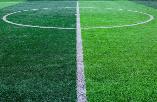 artificial turf for green background. centre circle of football or soccer field