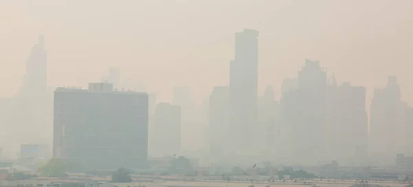 Office Building Smog Bangkok Smog Kind Air Pollution Bangkok City — Stock Photo, Image