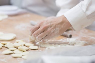 Dim Sum şefler çalışma sarma köfte ünlü restoranda