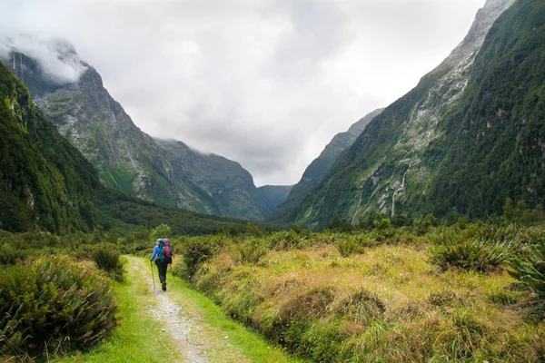 Milford Track üzerinde derin vadiler - Yeni Zelanda
