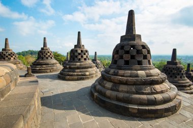 Borobudur, greatest Buddhist temple - Central Java, Indonesia.