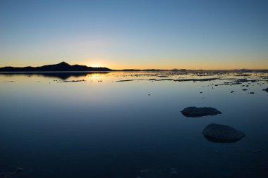 Bolivya'da Salar de Uyuni - Dünyanın en büyük tuz düz.