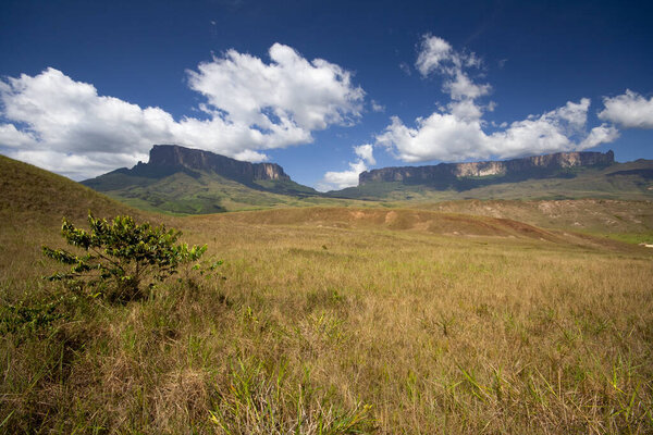 Roraima and Kukenan table mountains, La Gran Sabana, Canaima National Park, Venezuela