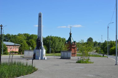 Ivanovo bölgesindeki Palekh kasabasında Alexander Nevsky 'nin Şapeli ,   