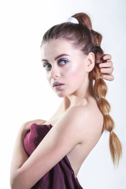 Studio moda portre makyaj ile