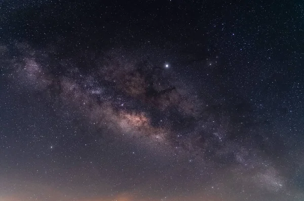 Belo Céu Noturno Láctea Galáxia Para Fundo — Fotografia de Stock
