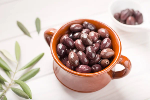 Aragon Olives Tasty Spanish Appetizer Black Olives — Stock Photo, Image