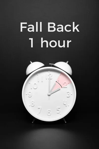 Fall Back Concept Schimbarea Timpului Toamnă Timpul Economisire Luminii — Fotografie, imagine de stoc