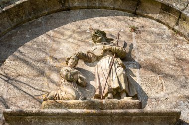Saint James Lupa Kraliçe sahne taş kısma vaftiz