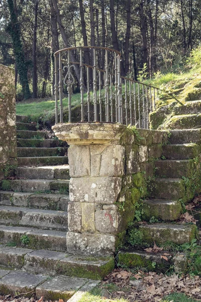 Outdoor pulpit of a church made of granite stone. Santiagino do Monte, Padron,Spain — Stock Photo, Image