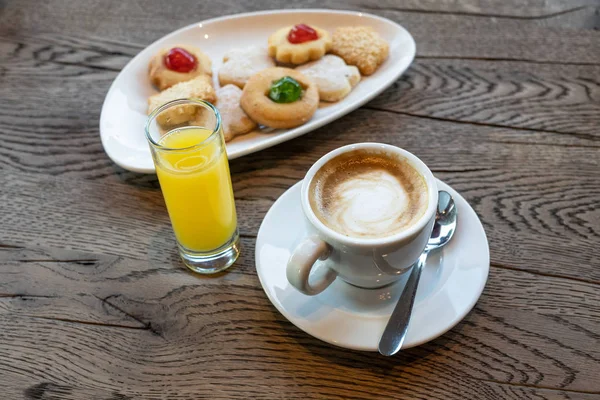 Spanish breakfast on coffee shop