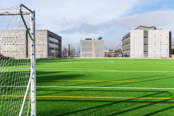 Soccer court of Santiago de Compostela University with artificial turf