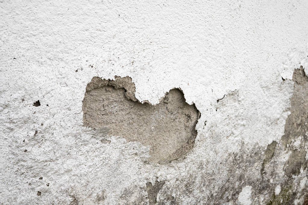 Wall damaged by humidity