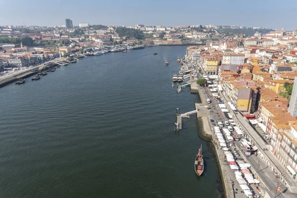 Pohled na Porto Portugalsko. Panoráma města — Stock fotografie