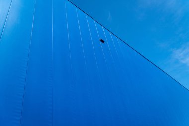 Mavi metalik endüstriyel doku arka plan