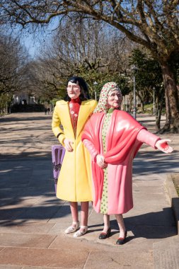 Alameda parkında Las dos Marias Heykeli