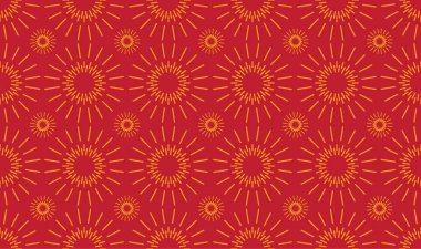 Patlama ışınları tasarımı ile dikişsiz geometrik doku. Vektör arka planı